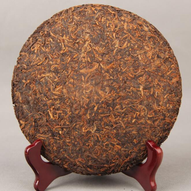 春茶枣香 宫廷金芽普洱茶 357g普洱七子饼茶 熟茶