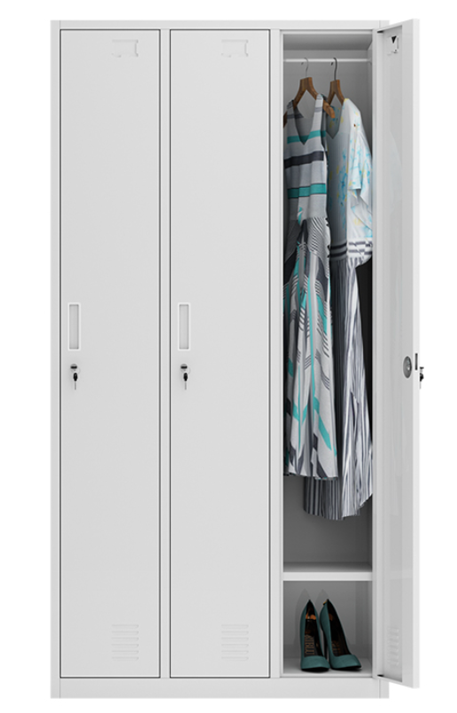 欣宝 三门更衣柜 1800mm×900mm×450mm - 采购无忧_办公用品一站式